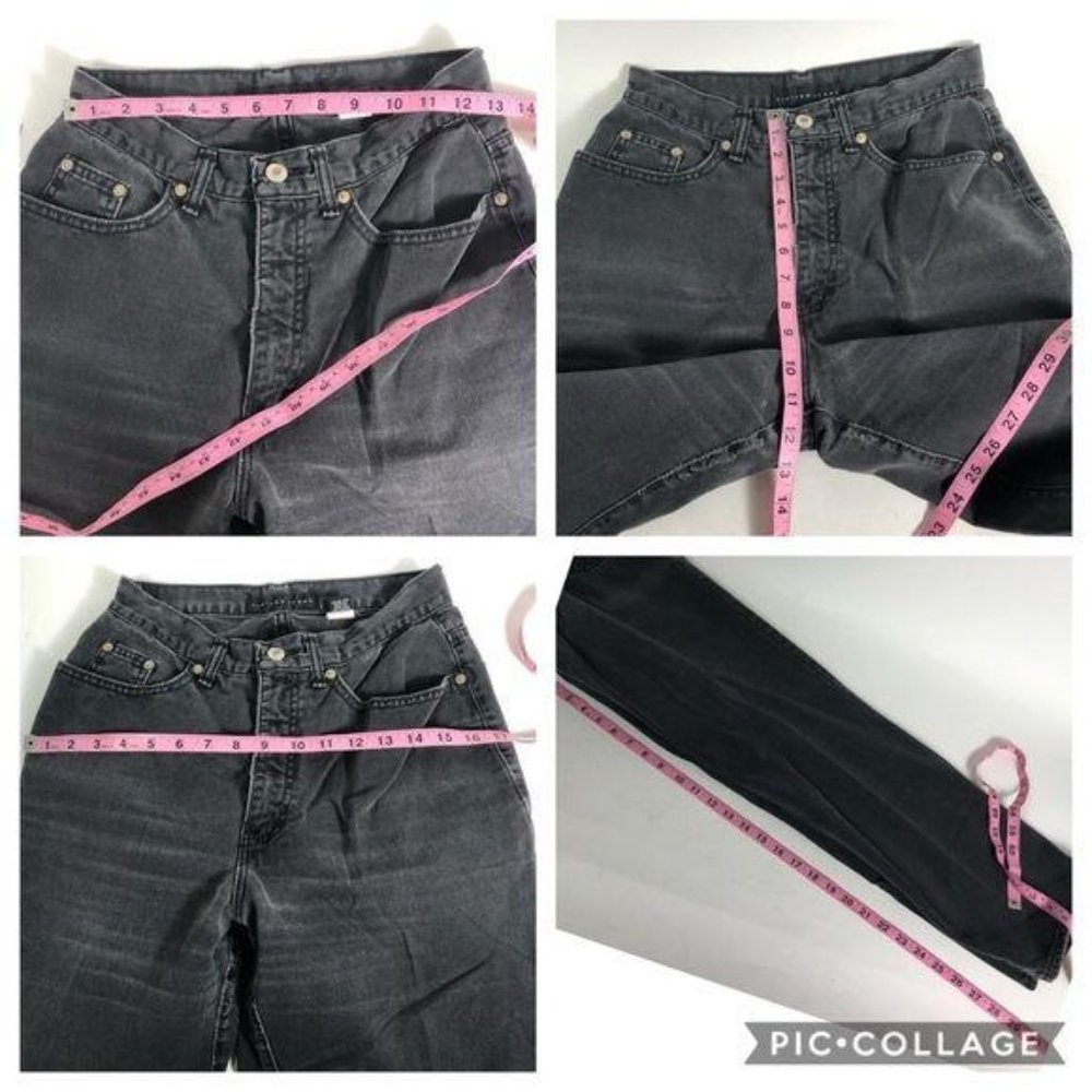 Vintage black wash high waisted mom jeans 90’s 80 - Picture 7 of 8